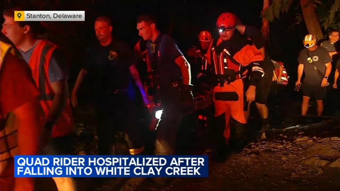 Delaware: Tai nạn xe bốn bánh làm một người bị thương 1 17507323 081125 wpvi white clay creek rescue 10pm video vid