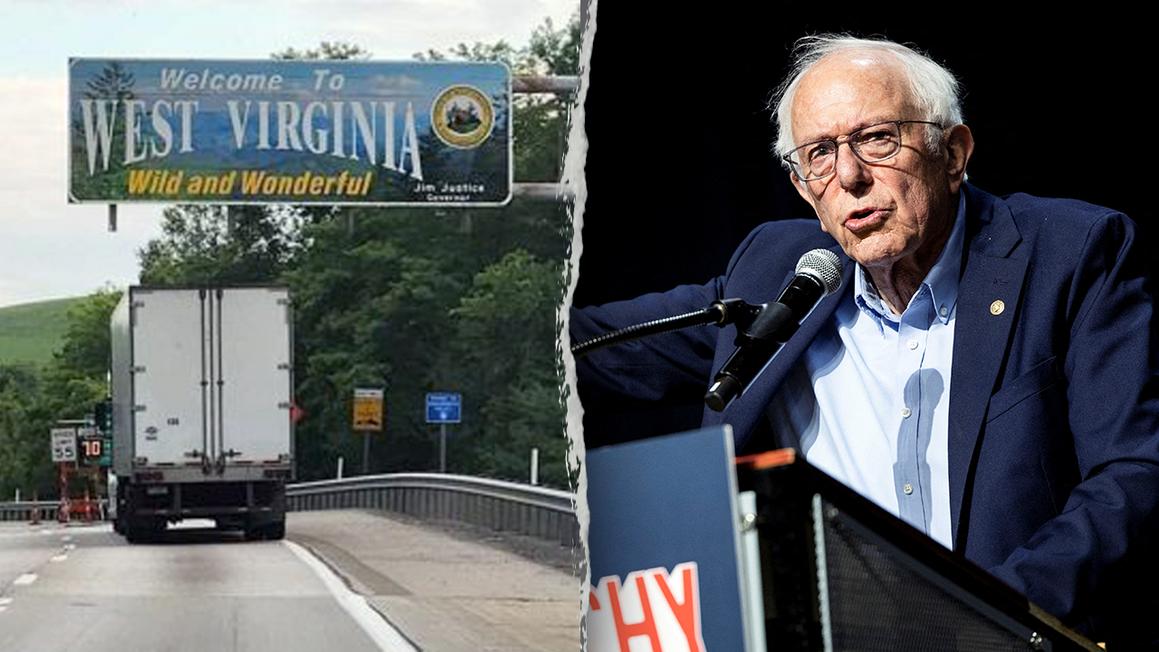Ông Bernie Sanders 'đem tour chống đầu sỏ' đến vùng ủng hộ Tổng Thống Trump 1 bernie wv split