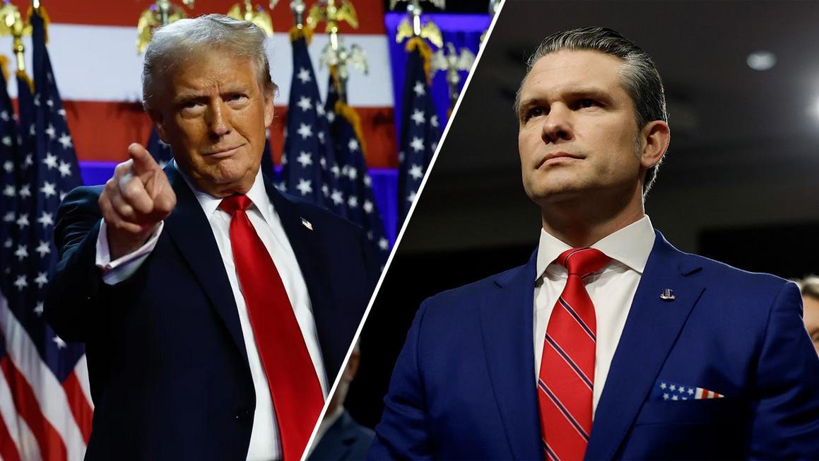 TT Hoa Kỳ Đặt Lực Lượng Vệ Binh Quốc Gia Củng Cố Thủ Đô 1 donald trump pete hegseth diagonal split