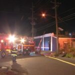 Đám cháy tòa nhà qua đêm tại Camden, New Jersey