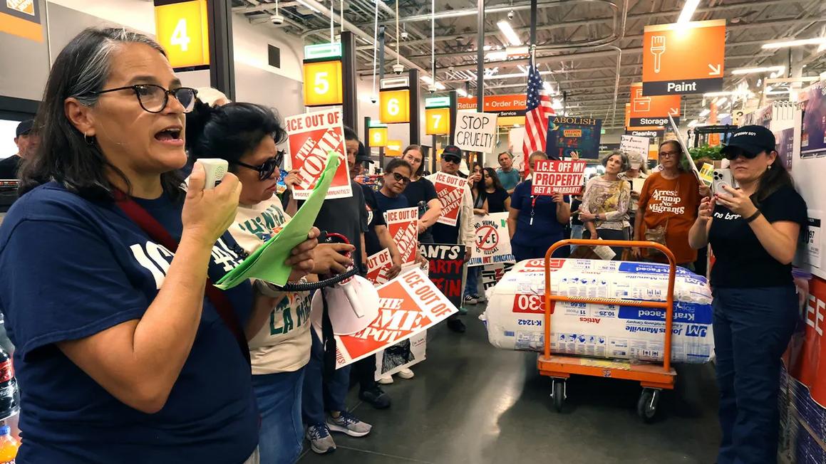 home depot protest 01