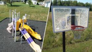 Hàng xóm thất vọng khi sân chơi ở Delaware bị phá hoại 25 Hàng xóm thất vọng khi sân chơi ở Delaware bị phá hoại