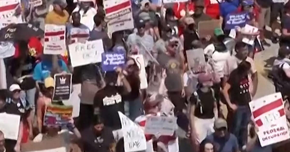 Washington D.C. biểu tình phản đối quân đội liên bang của Tổng Thống Trump 1 protests 9ulv35