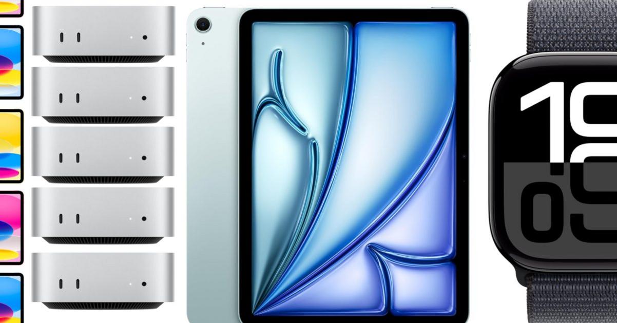 Ưu đãi lớn: Mac mini M4 Pro giảm giá 200 USD, Apple Watch Series 10 giảm 129 USD, iPad Air M3 từ 449 USD, AirPods 4 chỉ 89 USD và nhiều hơn nữa 1 Apple deals Apple Watch M4 Pro Mac mini