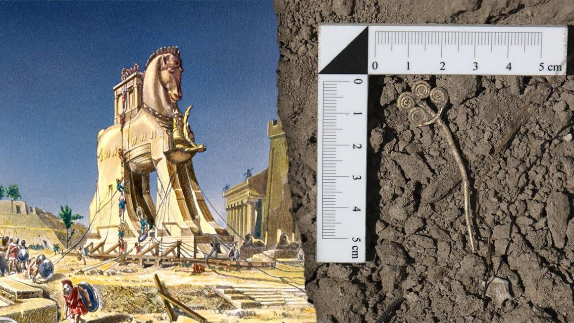 Kho báu nghìn năm: Phát hiện vàng và ngọc quý tại thành phố huyền thoại Troy 1 turkey troy ancient brooch jade found archaeology history 3