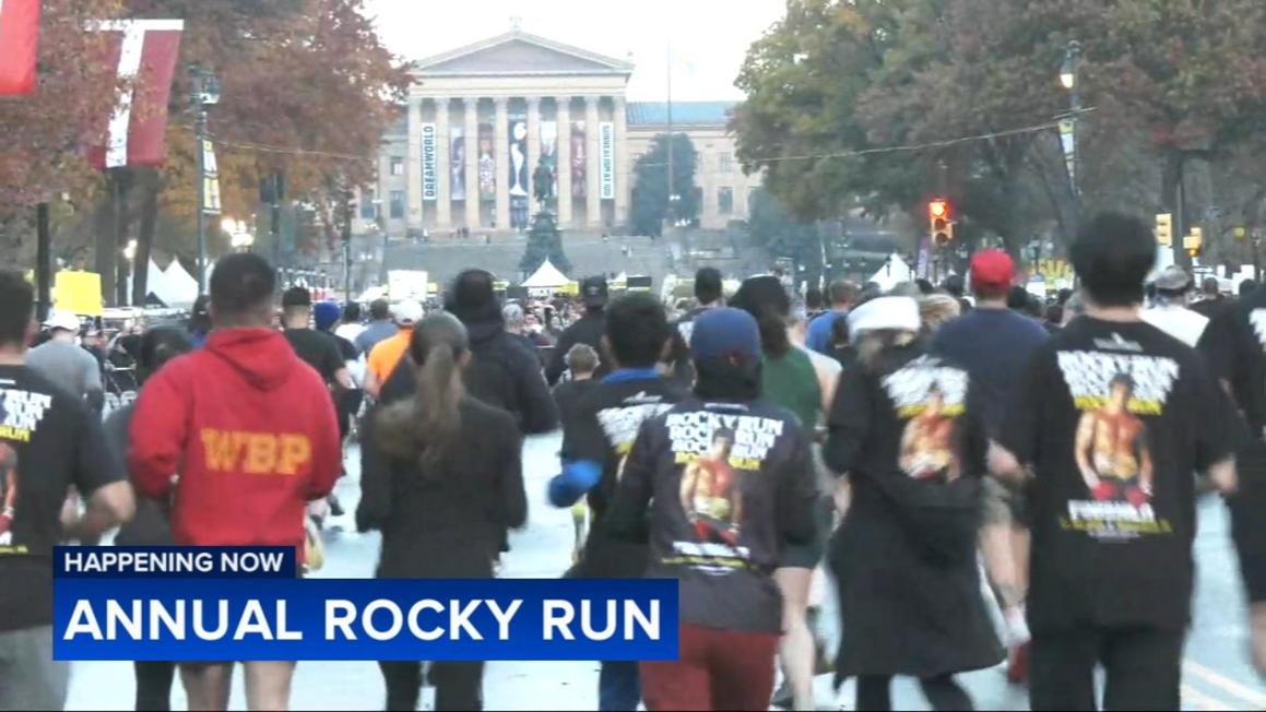 Hàng Ngàn Vận Động Viên Hoàn Thành Giải Rocky Run Thường Niên Tại Philadelphia 1 18130252 110825 wpvi rocky run 9am CC vid