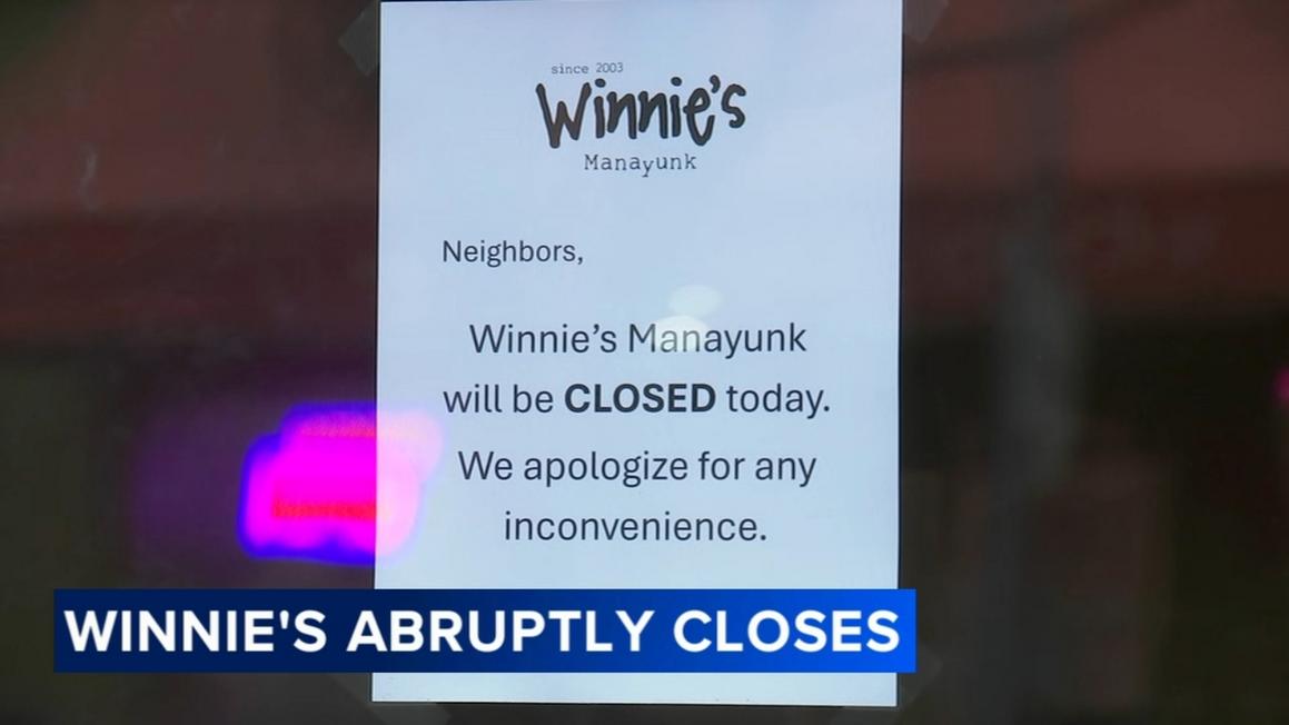 Nhà hàng Winnie's ở Manayunk, Philadelphia Đột Ngột Đóng Cửa 1 18142907 111125 wpvi winnies manayunk closes 530a vo video vid