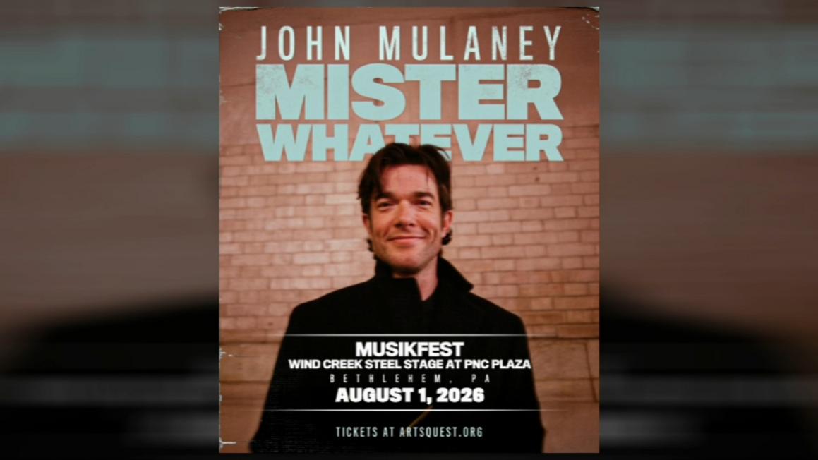 John Mulaney, Bailey Zimmerman và 'Weird Al' Được Công Bố là Các Ngôi Sao Đầu Tiên Của Musikfest 2026 1 18169815 111825 wpvi john mulaney musikfest headliner 1030am vid