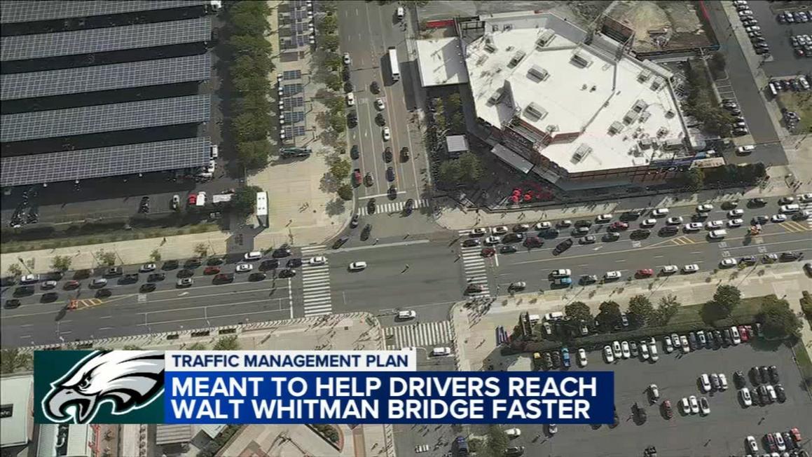 Philadelphia thử nghiệm kế hoạch giao thông mới cho fan Eagles 1 18219769 112725 wpvi eagles black friday traffic 530 CC vid