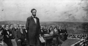 11-19-1863: Tổng thống Lincoln đọc diễn văn tại Gettysburg năm 1863 11 11-19-1863: Tổng thống Lincoln đọc diễn văn tại Gettysburg năm 1863