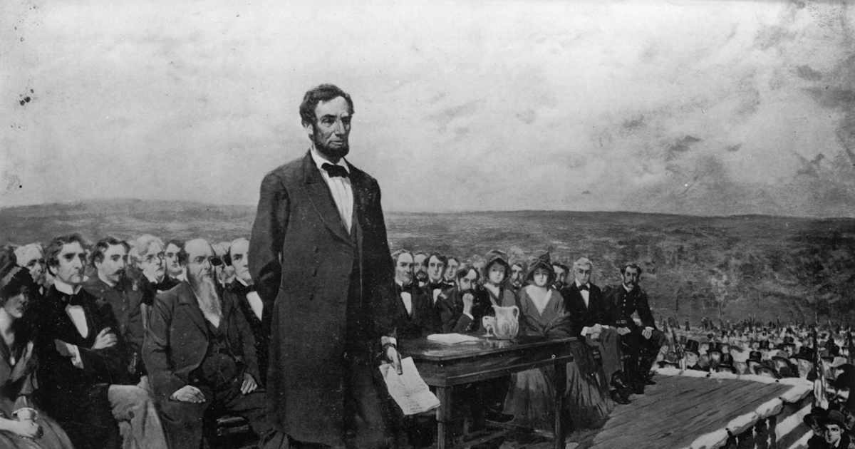 11-19-1863: Tổng thống Lincoln đọc diễn văn tại Gettysburg năm 1863 1