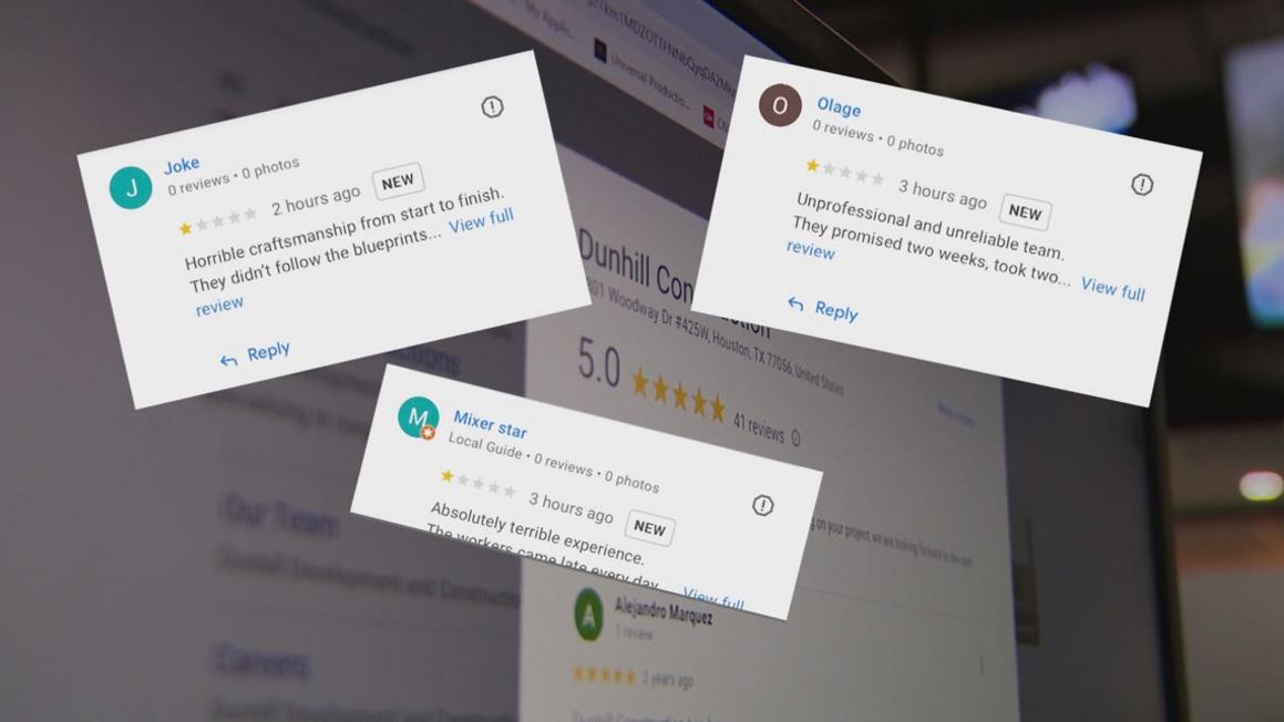 Công ty xây dựng Houston đối phó với chiêu trò đánh giá giả trên Google 1 93d9a3f4 d82e 4bd1 9cb4