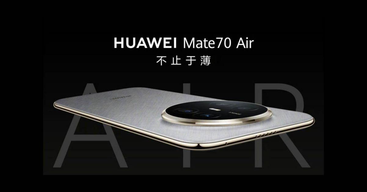 Đối thủ iPhone Air xuất hiện: Huawei Mate 70 Air 1 Another iPhone Air competitor lands E2 80 93 the Huawei Mate 70 Air