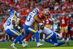 Rams 42, 49ers 26: Hàng phòng ngự chắp vá của 49ers thủng lưới nhiều điểm nhất mùa 9 Rams 42, 49ers 26: Hàng phòng ngự chắp vá của 49ers thủng lưới nhiều điểm nhất mùa