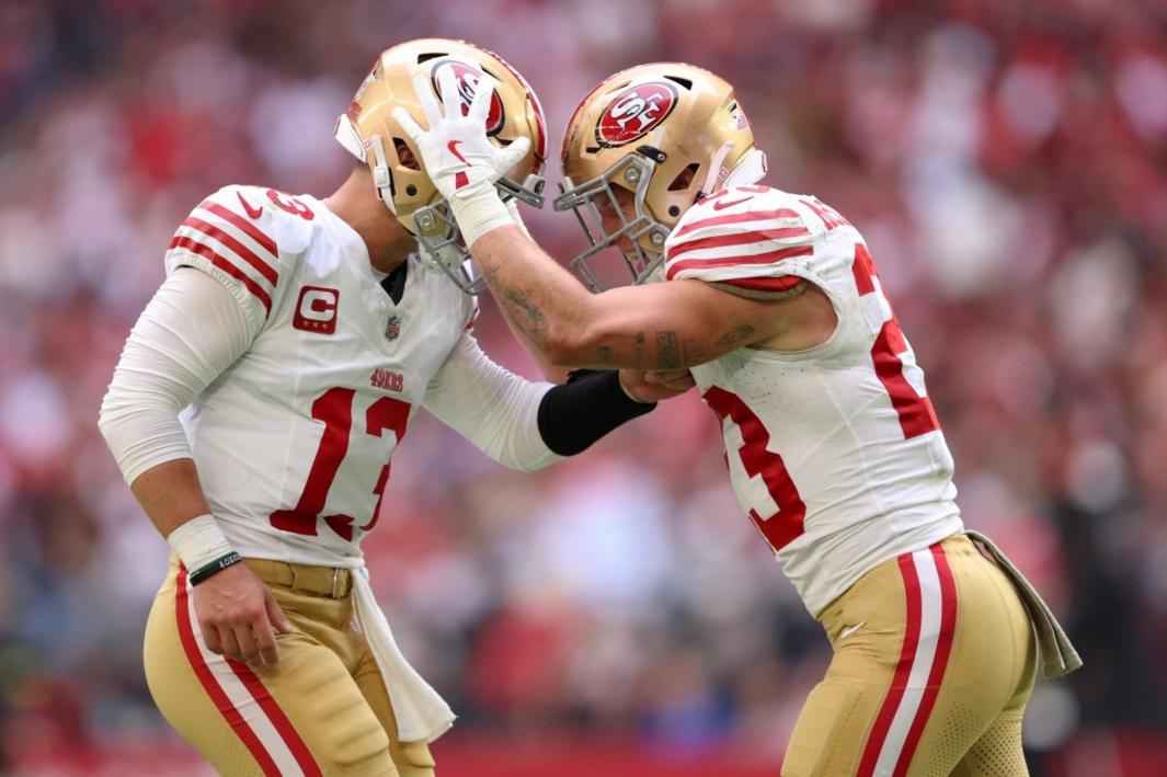 49ers Hạ Gục Cardinals Với Ba Tuyệt Phẩm: Purdy, Kittle, McCaffrey Tỏa Sáng 1 BNG L 49ERS 1117 2