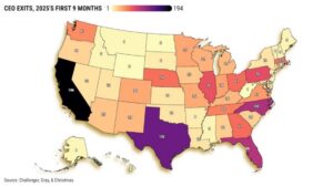 194 Giám Đốc Điều Hành tại California Nghỉ Việc Tính Đến Nay trong Năm 2025, Dẫn Đầu Hoa Kỳ