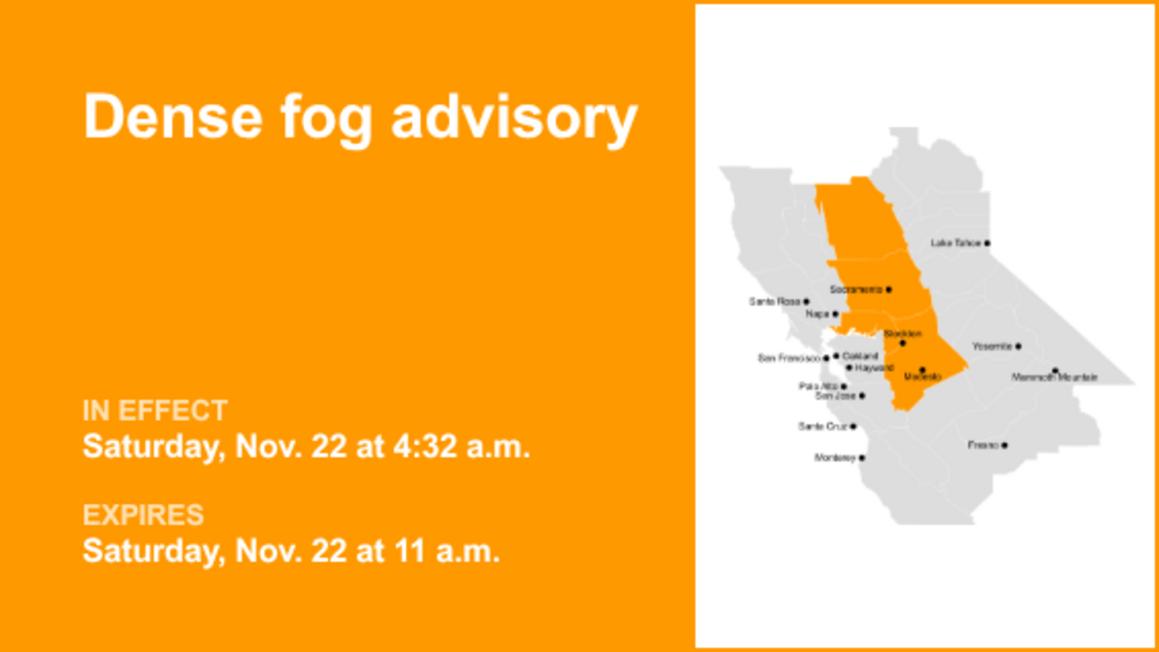 Dense fog advisory active for Delta until Saturday midday 8212 quarter mile visibility