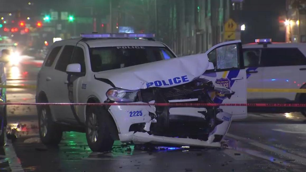 Officer Injured Crash Lehigh Ave