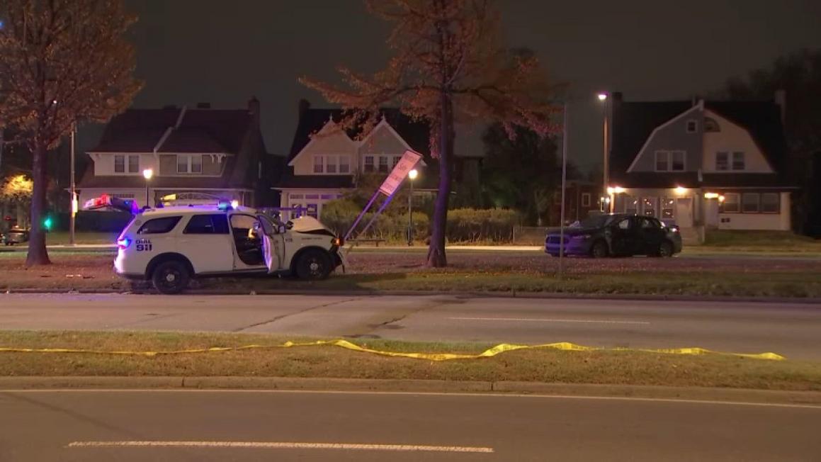 Pratt Street Officer Crash