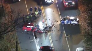 Tuyến đường 206 ở Hạt Burlington, New Jersey bị đóng cửa do tai nạn