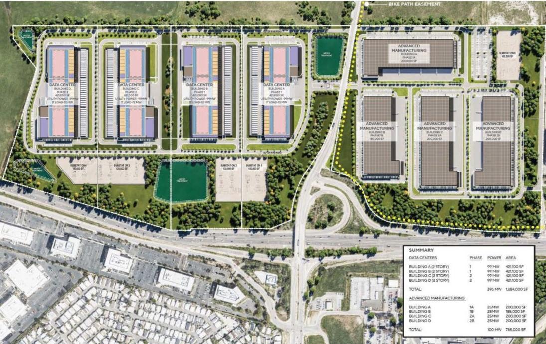 Dự án trung tâm dữ liệu và sản xuất tiên tiến tại Bắc San Jose 1 SJM L DATACAMPUS 01