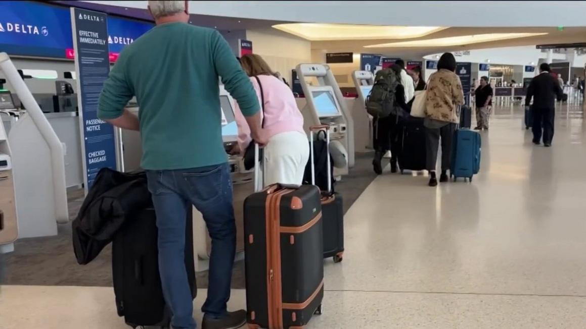 This is what air travelers experienced at SFO as flights were reduced