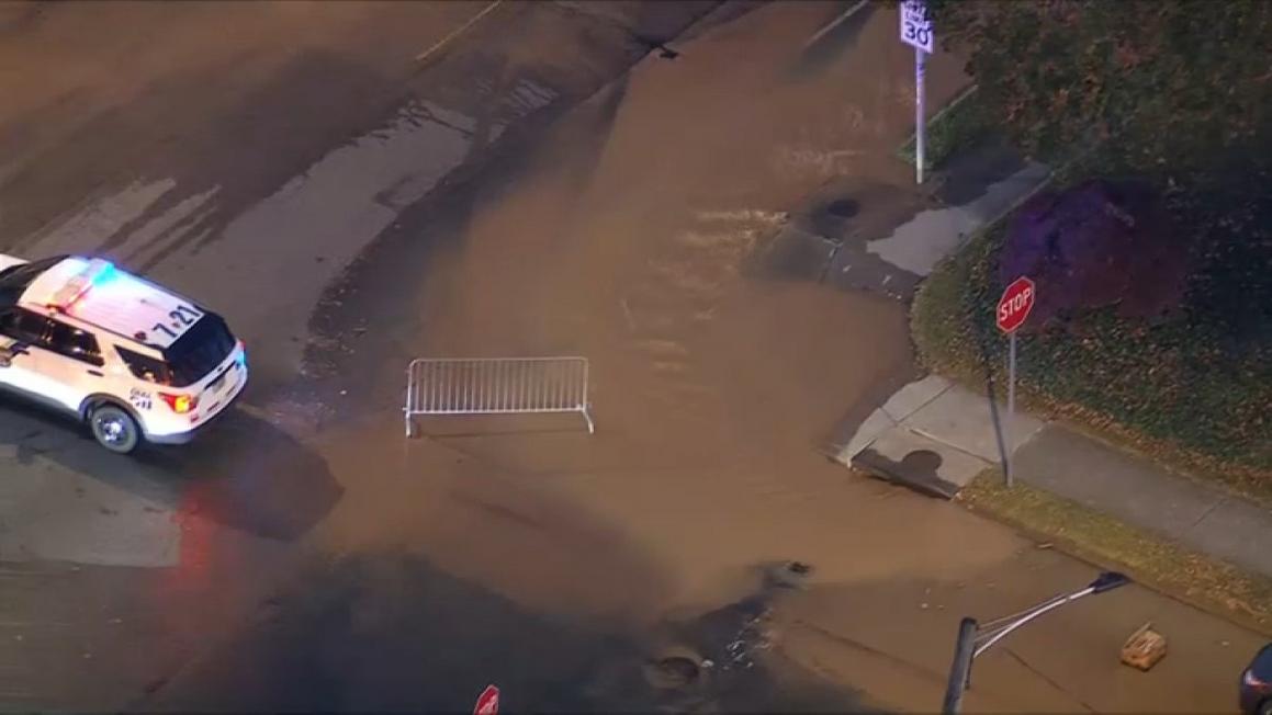 Water Main Break Rhawnhurst