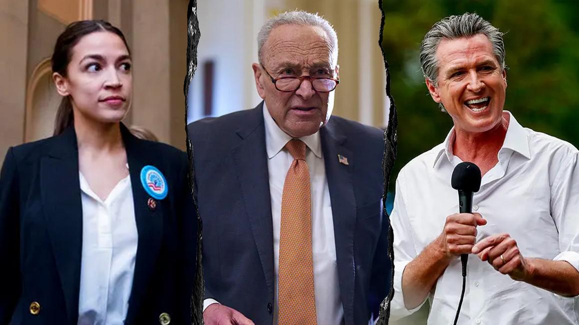 Stephen A. Smith chỉ trích các chính trị gia Dân chủ vì né tránh chương trình của ông 1 aoc schumer newsom