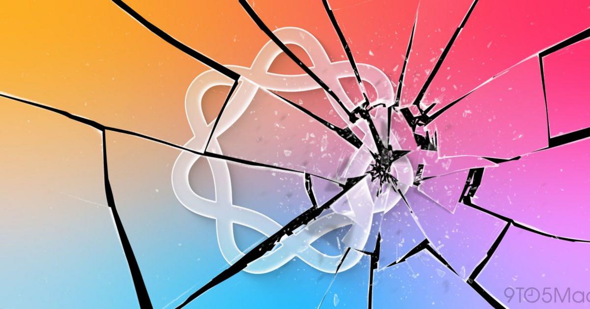 apple intelligence liquid glass shattered