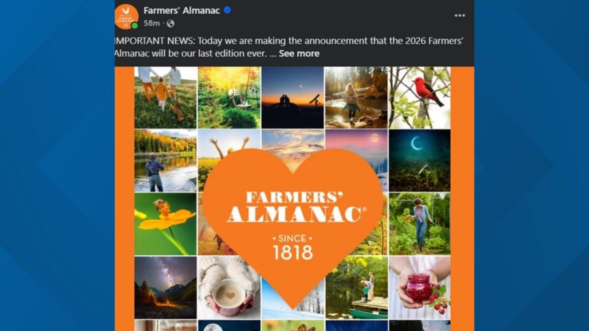 The Farmers’ Almanac Sẽ Ngừng Hoạt Động Sau Hơn 200 Năm 1 b26586cf d8ca 4702 8e0b
