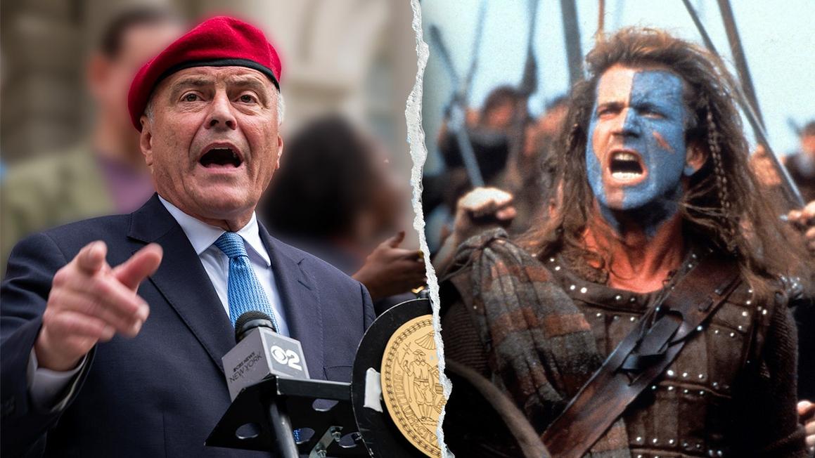 Curtis Sliwa ví mình như Braveheart, thề đấu tranh chống lại bộ máy xã hội chủ nghĩa của New York 1 braveheart sliwa