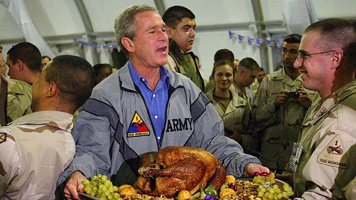 bush thanksgiving iraq