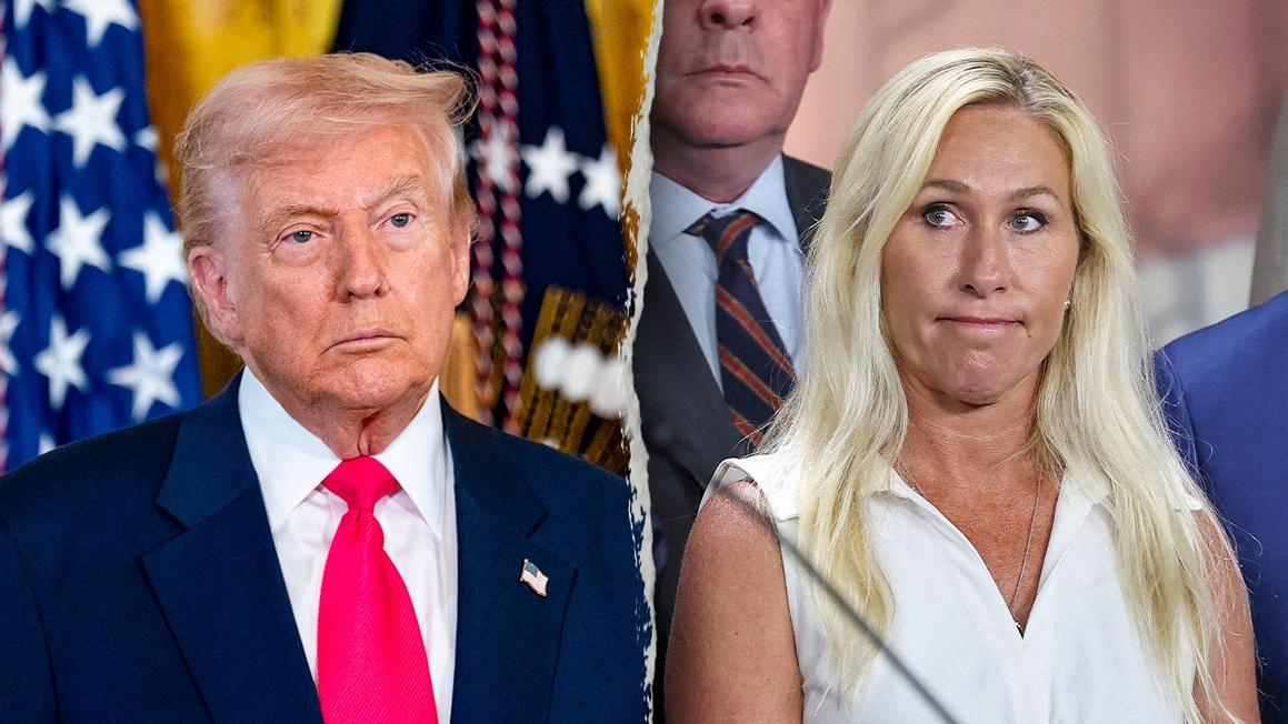 Marjorie Taylor Greene: Lời cáo buộc 'phản quốc' của Trump có thể gây nguy hiểm đến tính mạng 1 donald trump marjorie taylor greene feud 1
