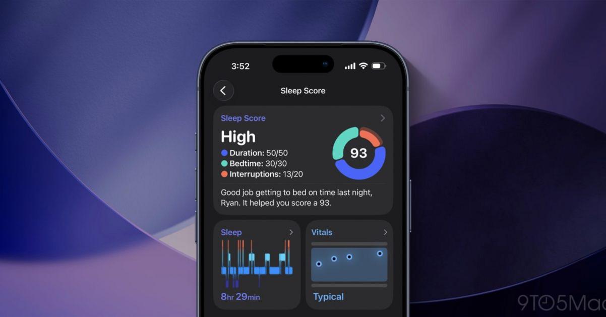 ios 26 2 sleep score