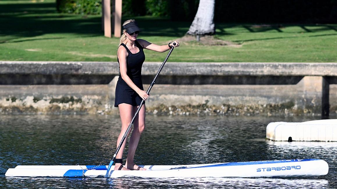 ivanka trump paddleboarding