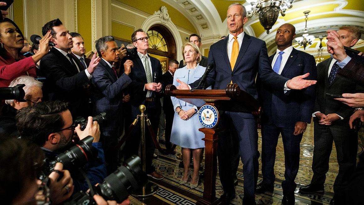 leader john thune gop conference