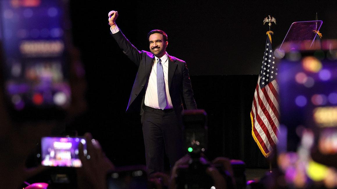 mamdani takes stage after election 1