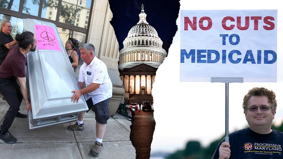 Cộng hòa, chuyên gia y tế phản bác chiêu bài 'hù dọa' của Đảng Dân chủ về Medicare 1 medicaid cuts congress protest