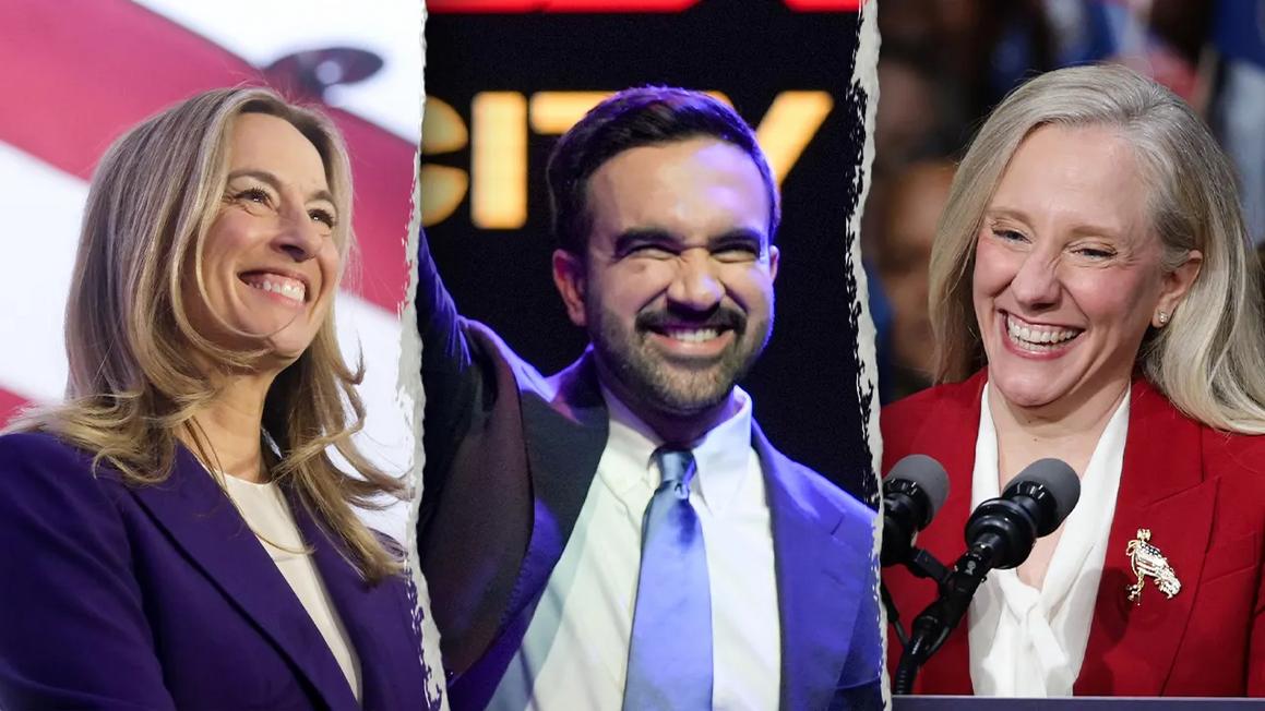 mikie sherrill zohran mamdani abigail spanberger democrats win 2025