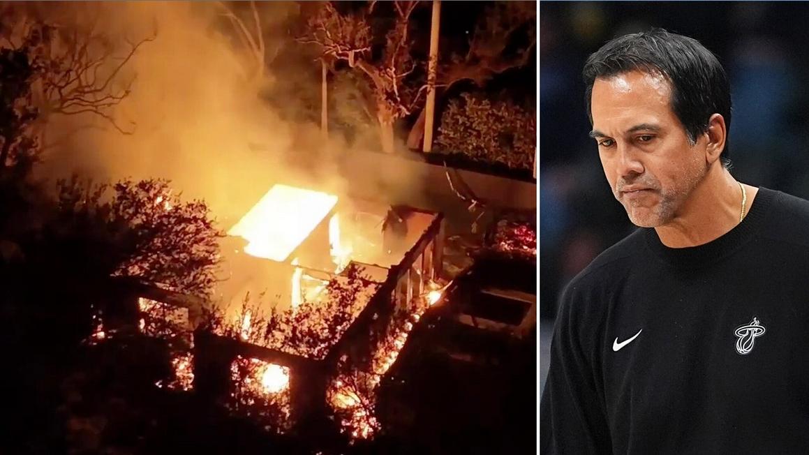 Nhà của Huấn luyện viên Erik Spoelstra bốc cháy dữ dội 1 nba erik spoelstra house fire 110625 1