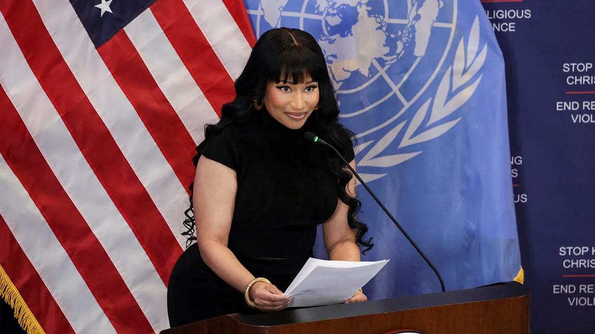 nicki minaj at the un