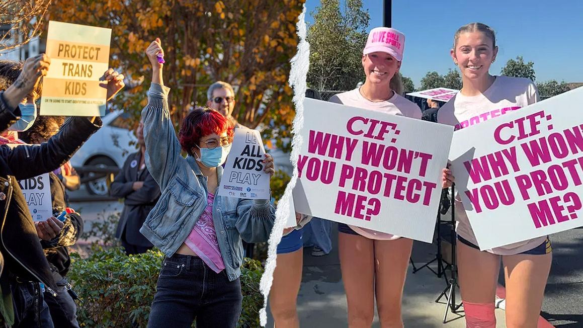 Tranh cãi ở giải điền kinh nữ California: Vận động viên chuyển giới chiếm suất hạng Top 10, HLV nữ bất bình 1 protect trans kids womens sports split