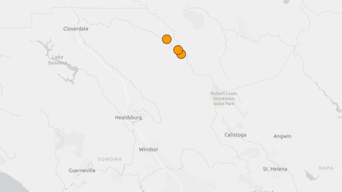 Loạt động đất làm rung chuyển Bắc Sonoma County 1 quakes sonoma 1127