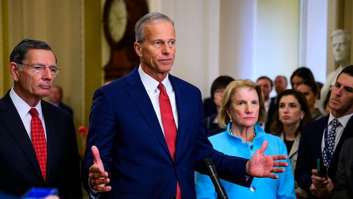 senate majority leader john thune reopen 1
