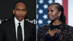 Stephen A. Smith phản bác bà Michelle Obama về khả năng nước Mỹ bầu tổng thống nữ 5 Stephen A. Smith phản bác bà Michelle Obama về khả năng nước Mỹ bầu tổng thống nữ