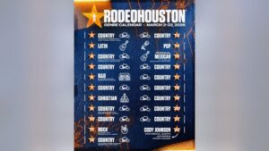 Lịch trình các thể loại nhạc tại Houston Rodeo 2026 2 Lịch trình các thể loại nhạc tại Houston Rodeo 2026