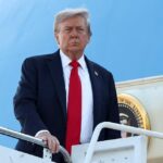 trump boards air force one