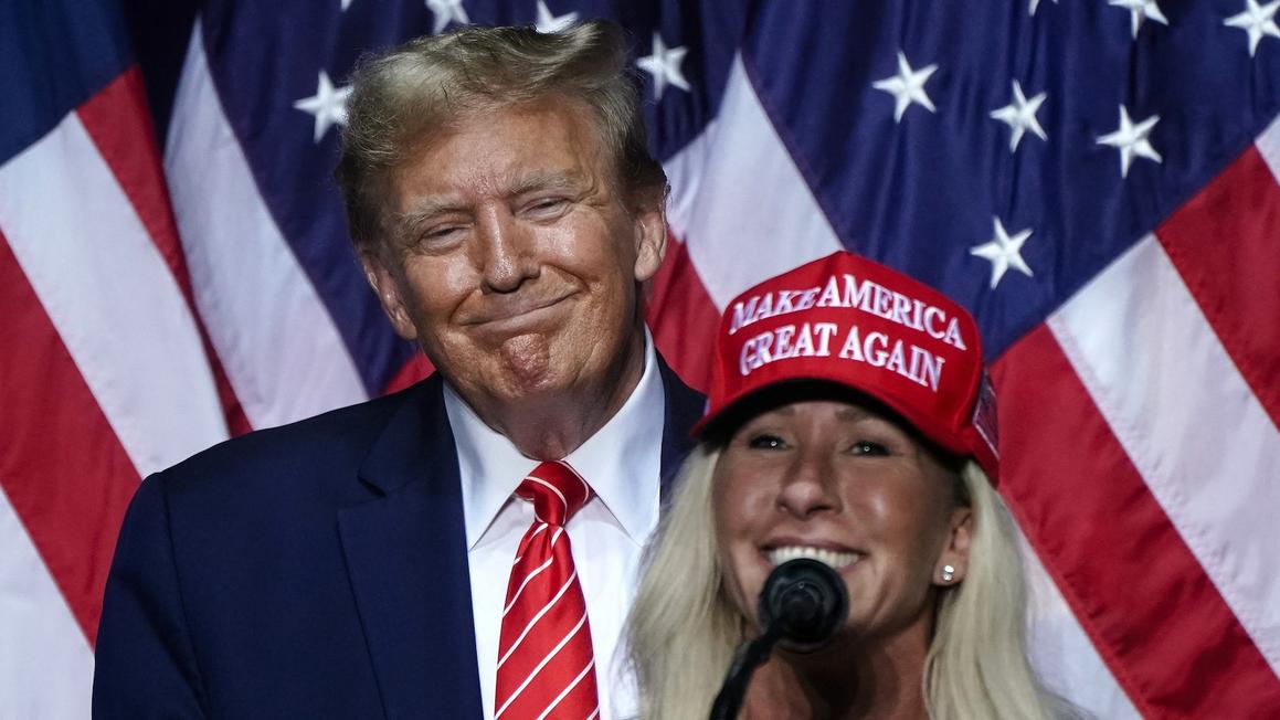 Tổng Thống Trump kêu gọi Đảng viên Cộng hòa bỏ phiếu công bố hồ sơ Epstein 1 trump greene 20251116 gty jh 1763324882215 hpMain 16x9 1