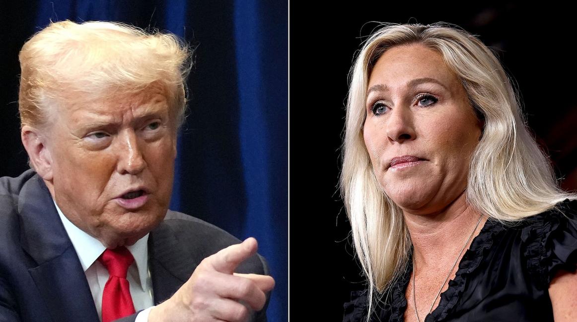 Tổng Thống Donald Trump, Dân Biểu Marjorie Taylor Greene Lời Qua Tiếng Lại Về Vụ Điều Tra Epstein 1 trump mtg 02 gty jt