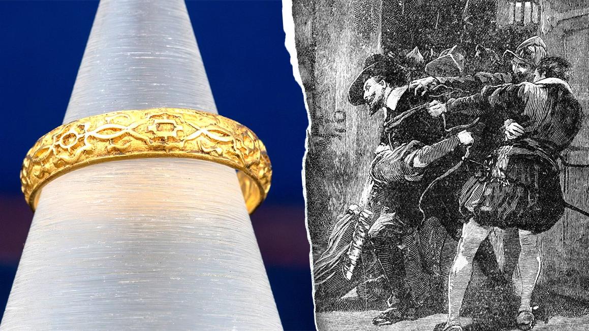 uk gunpowder plot gold ring goes for auction history archaeology discovery 1